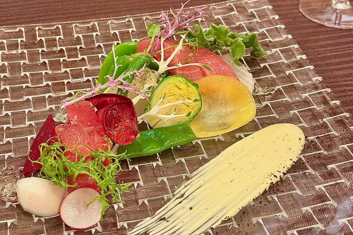 お正月に訪れたレストランの料理