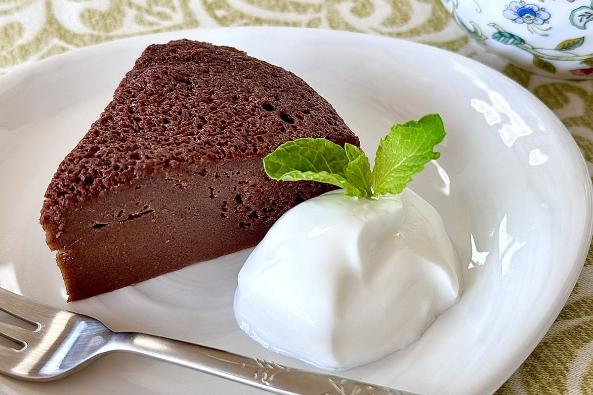 濃厚チョコチーズケーキ風